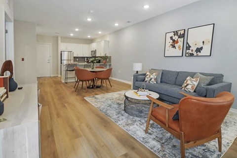 Floor plan for 2 beds, 2 baths, 1349 sqft